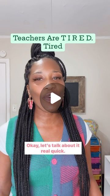 Martia’ Holloway on Instagram: "Teachers are tired. And summer is not a break.  #talkintia  #fyp #contentcreator  #teacher #teachersofınstagram  #teachers  #teachersfollowteachers  #teacherlife  #teacherproblems  #teaching  #schools  #education  #makeitmakesense  #teachertribe  #showupforteachers" Friday Teacher Quotes, Exhausted Teacher, Teacher Gif, Teacher Tired, Bored Teachers, Teacher Problems, Teacher Inspiration, Teacher Friends, Preschool Teacher