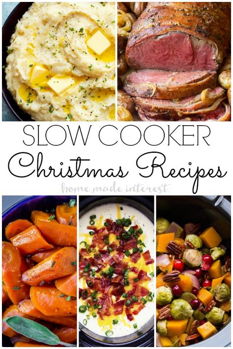 Christmas recipes made in the slow cooker. Who needs an oven when you have a slow cooker? These amazing slow cooker recipes are all Christmas dinner slow cooker recipes. Slow Cooker Christmas Recipes, Slow Cooker Holiday Recipes, Slow Cooker Christmas, Crockpot Christmas, Amazing Slow Cooker Recipes, Christmas Side Dishes, Crock Pots, Creek House, Xmas Dinner