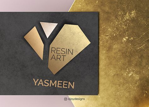 Yasmeen’s resin artistry logo design on Behance Epoxy Logo Design, Resin Art Logo Design, Resin Art Logo Design Ideas, Resin Logo Design, Resin Art Logo, Resin Logo, Sale Ideas, Resin Design, Cards Ideas