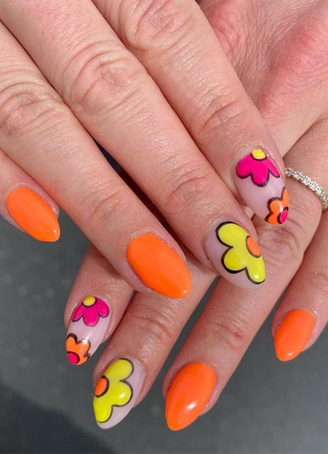 summer nail colors, nail designs, summer nails, nail art designs, summer nail ideas, french tip nails Fruity Nails Design, Fruit Summer Nails, Nails Fruit Summer, Summer Nails 2023 Fruit, Quirky Nail Art, Summer Nails 2024 Fruit, Nail Picking, Es Nails, Beach Nail Art