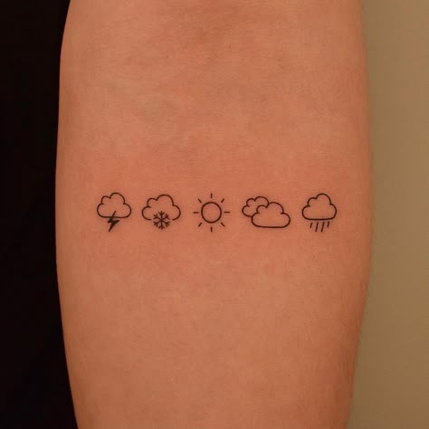 Cloud Tattoo Ideas, A Tattoos, Cloud Tattoos, Cloud Tattoo Design, Floral Back Tattoos, Mountain Tattoo Simple, Bolt Tattoo, Cool Wrist Tattoos, Sharpie Tattoos