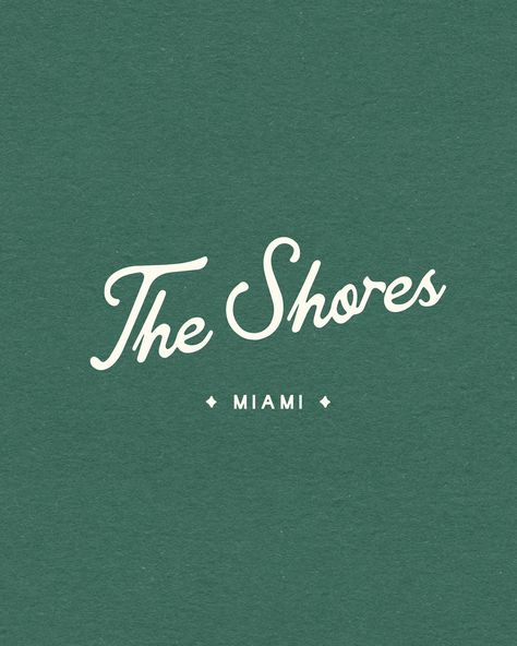 Branding for @theshores_miami — a retro motel, reimagined by @mrjasongrant, coming soon 🌴 Surfboard Stand, Typography Trends, Typography Logo Inspiration, Mount Martha, Retro Motel, Holistic Design, Casa Club, Surf Logo, Sun Deck