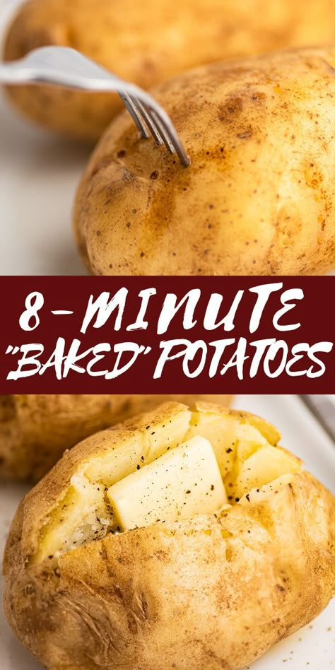 Microwave Potatoes Baked, How To Make The Best Baked Potato, Quick And Easy Baked Potato, Fast Baked Potatoes In The Oven, Easy Baked Potato Recipes, Best Baked Potatoes In The Microwave, Baked Potatoes In Microwave Easy, Potato Microwave Recipes, How To Microwave A Potato