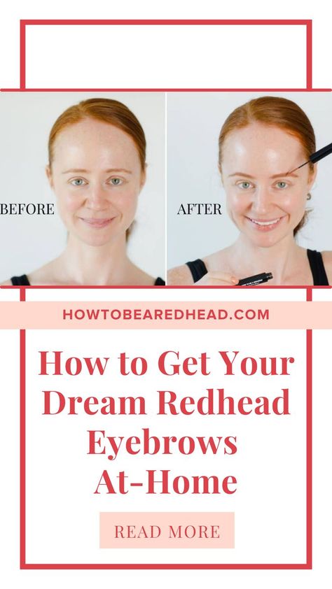 Beautiful redhead eyebrows are the perfect way to frame your face and up your look. Most redheads have pretty light eyebrows, so getting beautiful brows means brow maintenance and grooming. Redhead Eyebrows, Eyebrows Redheads, Brow Maintenance, Beard Dye, Light Eyebrows, Shades Of Red Hair, Tinted Brow Gel, Wax Strips, Eyebrow Tinting