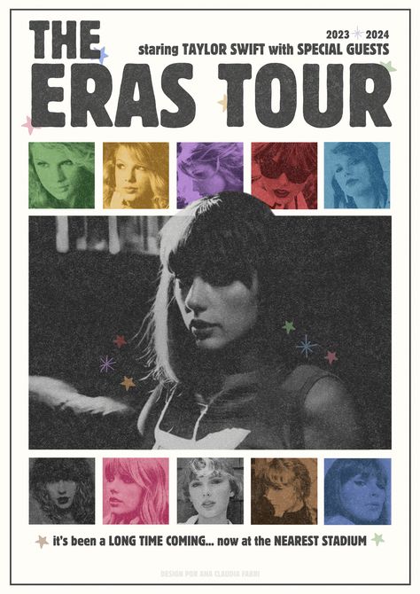 Eras Tour Wallpaper, Magazine Cover Ideas, Collage Scrapbook, Taylor Swift Posters, Lyric Art, Blue Poster, Tour Posters, Taylor Swift Album, Taylor Swift Wallpaper