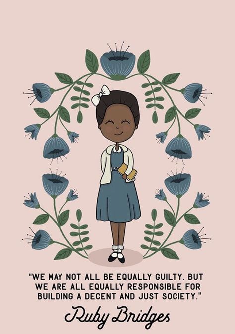 Ruby Bridges Bulletin Board, Ruby Bridges Quotes, Community Dinner, Girl Affirmations, Healthy Vibes, Ruby Bridges, Dtf Designs, Amanda Gorman, Kids Homework