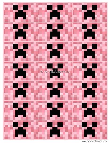 girl creeper minecraft invitations free printable | Free Minecraft Printables Free Printable Minecraft, Minecraft Printables Free, Minecraft Printable, Pink Minecraft, Printable Minecraft, Minecraft Valentines, Valentine Stuff, Golden Birthday Parties, Minecraft Printables