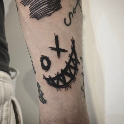 Pin on Быстрое сохранение in 2022 | Scary tattoos, Hand tattoos for guys, Small tattoos for guys Emo Tattoo Ideas, Cool Face Tattoos, Tato Grunge, Emo Tattoos, Catrina Tattoo, Grunge Tattoo, Sharpie Tattoos, Scary Tattoos, Creepy Tattoos