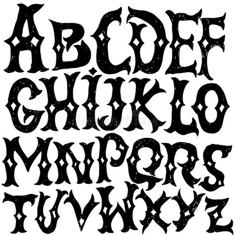 Download Antique Alphabet. Gothic Letters. Vintage Hand Drawn Font. Western Vector Grunge Lettering. Stock Vector - Image: 97970835 Grunge Fonts Alphabet, Hand Drawn Fonts Alphabet, Alt Fonts, Cool Lettering Fonts Alphabet Hand Drawn, Drippy Letters Alphabet, Script Lettering Alphabet, Cool Letter Designs, Medieval Typeface, Western Font Alphabet