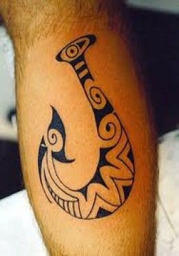 Hook Tattoos And Designs-Hook Tattoo Meanings-Hawaiian Hook Tattoos Fish Hook Tattoo, Hook Tattoo, Fishing Hook Tattoo, Hook Tattoos, Tiki Tattoo, Hawaii Tattoos, Marquesan Tattoos, Samoan Tattoo, Hawaiian Tattoo