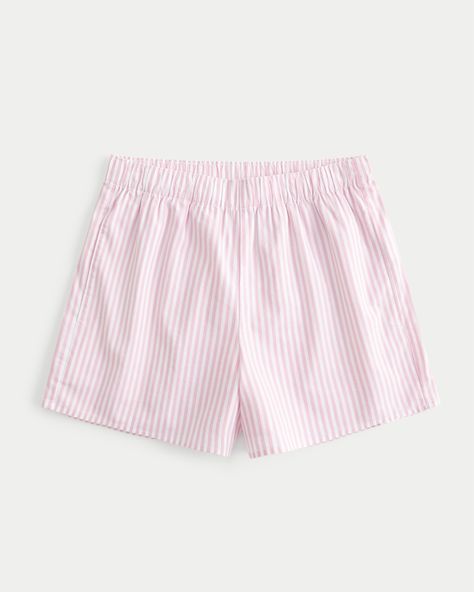 Women's Poplin Boxer Shorts | Women's Bottoms | HollisterCo.com Poplin Shorts, Cute Boxers, Women's Bottoms, Soft Pants, Fashionista Clothes, Cute Shorts, Wearing Clothes, Boxer Shorts, Dream Clothes