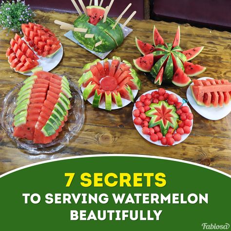 Cleaning With Coke, Watermelon Cakes, Slice Watermelon, Fruit Platter Designs, Fruit Trays, Watermelon Cake, Fruit And Vegetable Carving, Fun Party Ideas, Beach Food