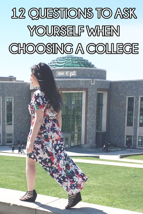 How To Choose College, How To Choose A College, How To Pick A College, 12 Questions To Ask, Choosing A College, College Help, College Decision, Girl College Dorms, Eyeliner Wings