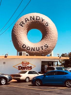 Donut Stands, Randys Donuts, Mermaid Soul, Giant Donut, California Food, Inglewood California, 35mm Photography, California Girl, Donut Shop