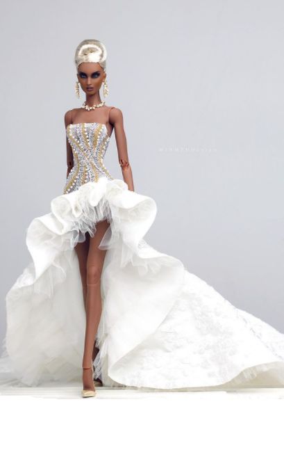 Barbie Fashion Royalty, Miniature Dress, Barbie Bridal, Dress Barbie Doll, Barbie Wedding Dress, Barbie Bride, Barbie Fashionista Dolls, Barbie Dress Fashion, Barbie Gowns