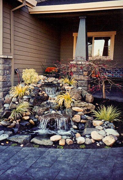 Pondless Water Features, Backyard Waterfall, Outdoor Water Features, Garden Waterfall, Pond Waterfall, Pond Water Features, Backyard Water Feature, Waterfalls Backyard, Small Courtyards