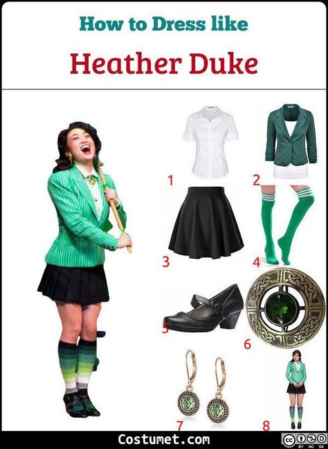 Heather Duke (Heathers) Costume Heather Duke Outfit, Jd Heathers Musical, Heathers Costume, All Black Halloween Costume, Heather Duke, Black Mary Janes, Outfit Male, Black Halloween Costumes, Simple White Dress