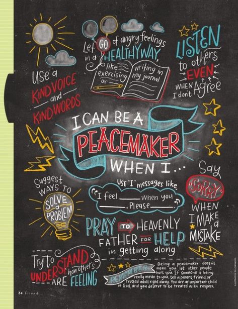 Peacemaker Quotes, Be A Peacemaker, Lds Primary Lesson Helps, Lds Primary Lessons, Relief Society Lessons, Lds Lessons, Primary Songs, Personal Revelation, Doctrine And Covenants