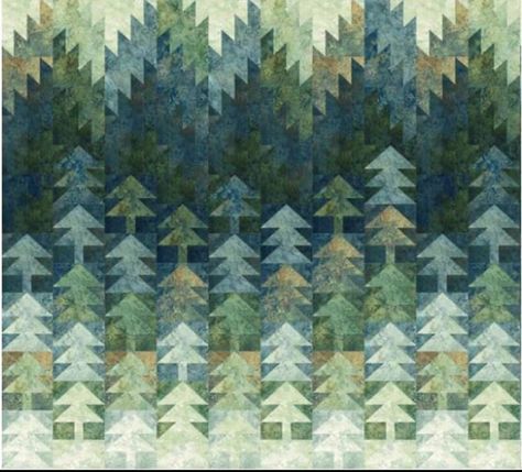 Quilt Patterns Mountains, Delectable Mountain Quilt, Pine Tree Quilt, Diary Quilt, Mountains Quilt, Ombre Quilt, Mountain Quilt, Forest Quilt, Rag Quilt Patterns