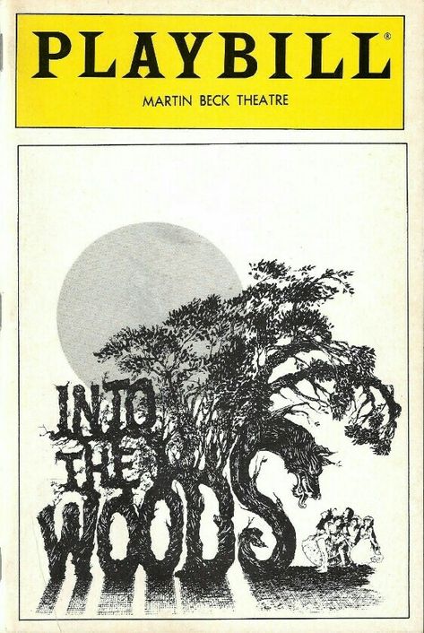 Theatre Teacher, Broadway Playbills, Woods Design, Stephen Sondheim, Cinderella Prince, Bernadette Peters, Musical Plays, West Side Story, Into The Woods