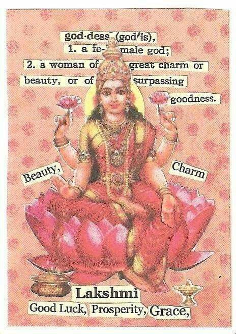 Goddess Collage, Lakshmi Goddess, Goddess Of Beauty, Divine Goddess, Oh My Goddess, Luck Quotes, Sacred Feminine, Goddess Lakshmi, Goddess Art