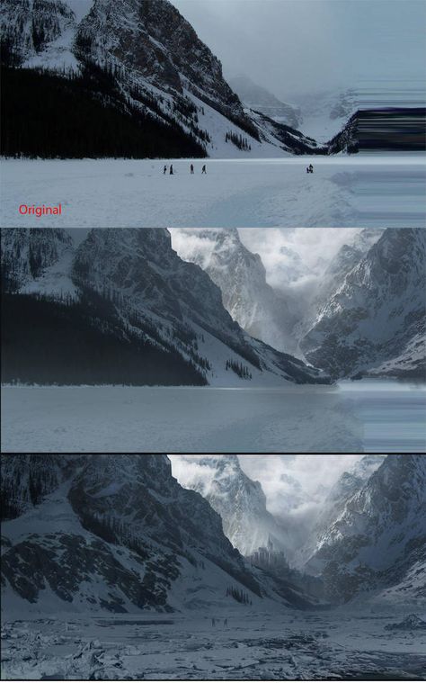 Matte Painting Tutorial, Digital Matte Painting, Matte Paintings, Environment Painting, Illustration Fantasy, Concept Art Tutorial, Photoshop Painting, Landscape Concept, Digital Painting Tutorials