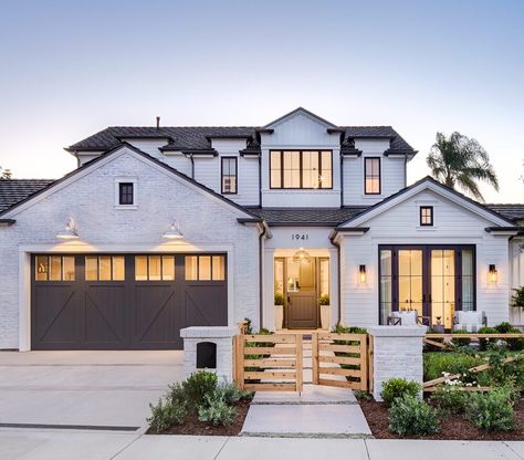 Dover Shores Newport Beach Home Tour | SugarsBeach Beach House Exteriors, Farm Exterior, Brandon Architects, Cedar Shingle Siding, Newport Beach Homes, Newport House, Transitional Farmhouse, Clapboard Siding, Beach House Exterior