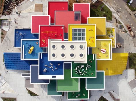 Danish Architecture, Bjarke Ingels, Lego Store, Lego House, City Architecture, Everything Is Awesome, Cool Lego, Green Roof, Design Milk