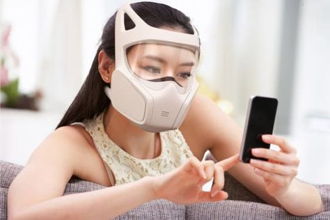 Breathing Mask, Healthy Face, Gas Mask Girl, Maskcara Beauty, Mask Fashion, Mask Girl, Mouth Mask, Yanko Design, Gas Mask