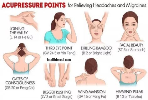 Acupressure Point for Headache & Migraine... Healthterest #acupressure #acupuncture #acupressurepoints #accupressurepoints #accupuncturetherapy #acupressuremassage #AcupressureHealing #migraine #migrainerelief #migraineawareness #headachetreatment #HeadacheRelief #headache Oils For Inflammation, Acupressure Points For Headache, Get Rid Of A Headache, Fever Natural Remedies, Essential Oils For Inflammation, Tension Headache Relief, Healing Reflexology, Natural Antifungal, Foot Care Tips