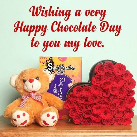 Chocolate Day Pictures and Graphics - SmitCreation.com Happy Chocolate Day My Love, Chocolate Day Pictures, Happy Chocolate Day Wishes, Happy Chocolate Day Images, Ganesh Pic, Chocolate Day Images, Quotes For Him Funny, Romantic Couple Dp, Love Quotes For Him Funny