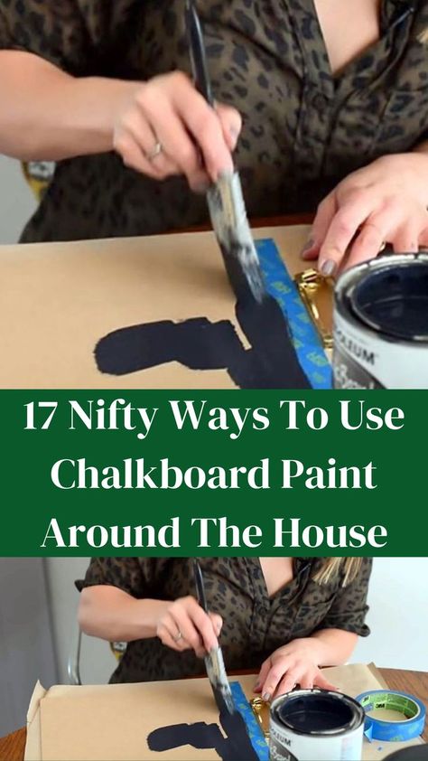 17 Nifty Ways To Use Chalkboard Paint Around The Hous Chalkboard Paint Furniture, Chalkboard Paint Kitchen, Kitchen Blackboard, Chalkboard Wallpaper, Blackboard Paint, Black Chalkboard Paint, Diy Chalkboard, Chalkboard Wall, Painted Dresser