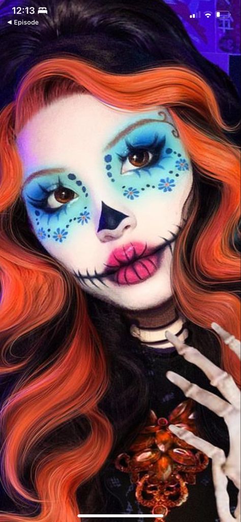 Monster High Halloween Makeup, Halloween Makeup Full Face, Monster High Face Paint, Monster High Makeup Looks, Halloween Character Makeup, Monster High Makeup, Monster High Halloween, Gloomy Coquette, Holloween Makeup