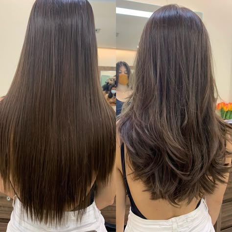 Haircuts And What To Ask For, Long Bob Grande, Haircuts For Long Hair With Layers, Brown Hair Inspo, Hair Inspiration Long, Hairstyles For Layered Hair, Haircuts For Medium Hair, Haircuts Straight Hair, Long Layered Hair