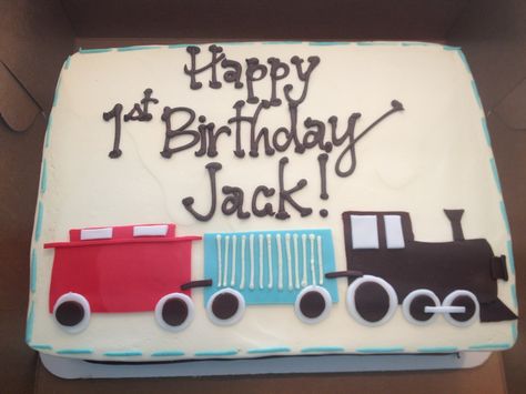 Train Birthday Ideas, Thomas The Train Cake, Chugga Chugga Two Two, Train Birthday Cake, Nanny Life, Train Birthday Party, Train Cake, Trains Birthday Party, Cake Shapes