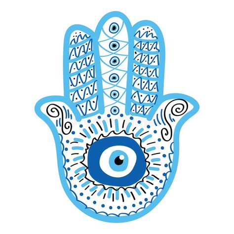 Ornate Hamsa, amulet against the evil eye and spoilage. Popular Arabic and Jewish amulet. Illustration about hand, esoteric, energy, elements, ethnic, islam, jewish - 214815607 Hamsa Evil Eye, The Evil Eye, Evil Eye, Vinyl