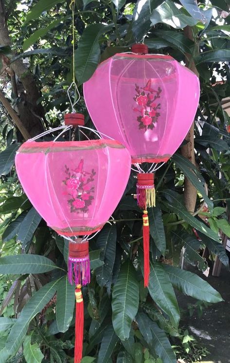 Vintage Chinese Lanterns, Asian Lamp, Asian Festival, Diwali Lantern, Fabric Lantern, Lantern Vintage, Chinese Lantern, Garden Lanterns, How To Make Lanterns