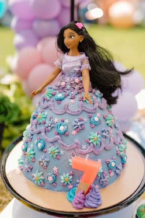 Isabel Encanto Birthday Cake, Isabella Doll Cake, Isabella Birthday Cake Encanto, Isabella Cake Ideas, Isabella Encanto Party Ideas Cake, Encanto Birthday Party Cake Isabella, Isabella Encanto Cake Ideas, Isabella Themed Birthday Party, Encanto Isabella Birthday Cake