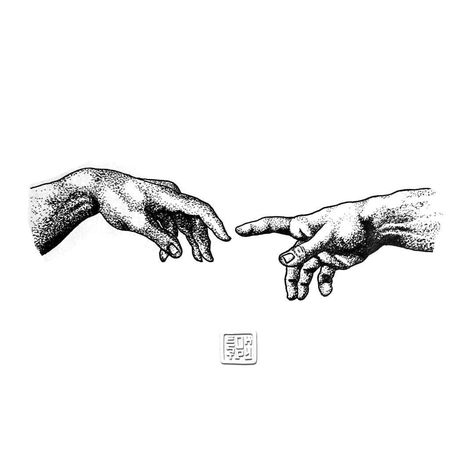 #tattoo#tattooflash#hand#handdrawing#drawing#illustration#pointillism#touchofgod#handtattoo#blackwork Stippling Tattoo, Pointillism Tattoo, Light Tattoo, Stippling Art, Aries Tattoo, Greek Tattoos, Instagram Tattoo, Tattoo Style Drawings, Architecture Tattoo