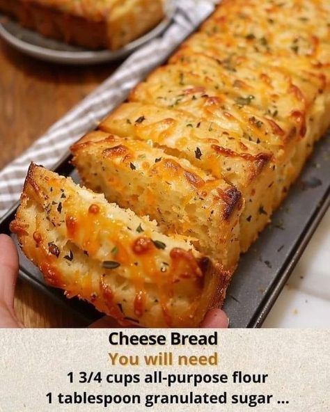 Paula Deen 󱢏 | CHEESE BREAD  😋 😋  | Facebook Decadent Cheddar Quick Bread, Cheddar Cheese Quick Bread, Cheddar Quick Bread, Cheese Bread Recipe, Paula Deen Recipes, Knead Bread, Breakfast Bread, No Knead Bread, Sweet Breads