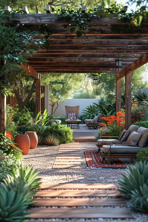 31 Gorgeous Outdoor Patio Ideas to Try Now 50 Lush Patio Garden, California Outdoor Patio, Home Garden Design Small Outdoor, Small Courtyards Ideas Outdoor, Garden Porch Ideas, European Patio Ideas, Backyard Courtyard Ideas, Patio Plants Ideas, House Backyard Design