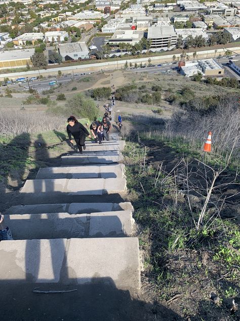 .... and here we go again: culver city stairs! baldwin hills! Los Angeles. California Culver City Stairs, City Stairs, Baldwin Hills, Here We Go Again, Culver City, City Of Angels, Los Angeles California, Travel Usa, Southern California