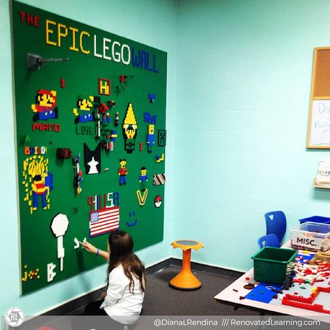 Lego Lamp, Lego Words, Lego Bedroom, Lego Wall, Lego Boards, Lego Room, Lego Storage, Construction Toys, Learning Spaces