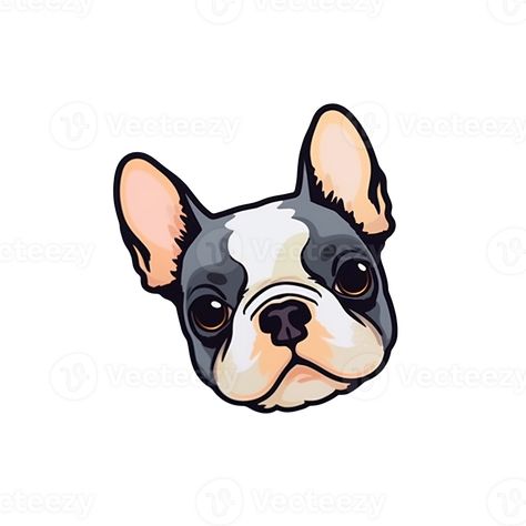 cute French bulldog puppy on transparent background, ai generated, digital illustration. Simple French Bulldog Drawing, French Bulldog Digital Art, Easy Bulldog Drawing, French Bulldog Vector, Cute French Bulldog Puppy, Bulldog Illustration, French Bulldog Drawing, Bulldog Drawing, Dog Clip Art