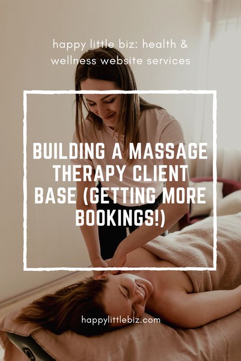 In this post I detail the five important steps you should take to build a massage therapy client base. It's more simple than we think! You don't have to do all the things to find clients... try this instead. Massage Therapy Promotion Ideas, How To Get More Massage Clients, Small Massage Studio Ideas, Massage Therapy Marketing Ideas, How To Build A Massage Business, Massage Therapy Post Ideas, Massage Therapy Posts, Massage Marketing Ideas, Massage Therapy Marketing