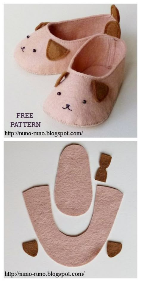 Tutorial Doll Shoe Patterns Free, Doll Slippers Pattern, Free Sewing Patterns Slippers, Diy Doll Shoes Free Pattern, Felt Shoes Pattern, Felt Baby Shoes Pattern Free, Baby Doll Clothes Patterns Free Sewing, Diy Baby Shoes Pattern Free, Newborn Diy Projects