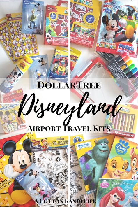 Airport Travel Kits For Disneyland from The DollarTree - A Cotton Kandi Life Disneyland Essentials, Kid Travel Kit, Disney Magical, Airplane Activities, Travel Essentials For Kids, Airplane Kids, Parenting Blogs, Travel Bag Essentials, Airport Travel