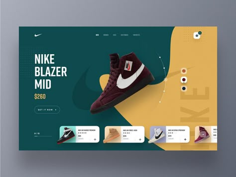 Nike Website Design by Farzan Faruk | Dribbble | Dribbble Ui Design Mobile, Mises En Page Design Graphique, Nike Website, Webdesign Inspiration, Web Ui Design, Ui Design Inspiration, Web Inspiration, Web Layout Design, Web Layout