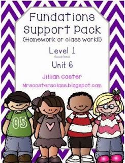 FUNdations support pack Unit 6, Level 1  MrsCostersClass.blogspot.com Trick Word Activities, Phonics 1st Grade, Fundations Kindergarten, Glued Sounds, Wilson Reading, Trick Words, Early Childhood Teacher, Spelling Patterns, School Binder