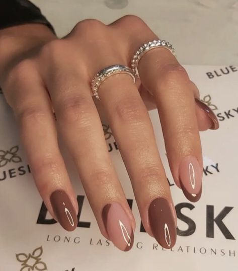 Casual Nails, Simple Gel Nails, Work Nails, Pretty Gel Nails, Soft Nails, Brown Nails, Elegant Nails, Chic Nails, Pretty Acrylic Nails